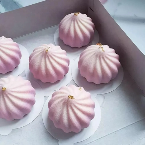 FORMA SILIKONOWA monoporcje 3D Kropla DO PIECZENIA duże wzór 6 szt